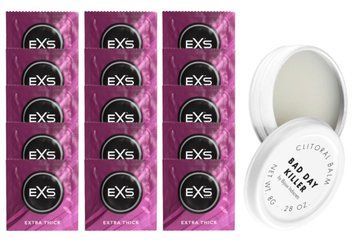 Комплект EXS Extra Thick 15 шт + Bijoux Indiscrets Bad Day Killer SOS14708 фото