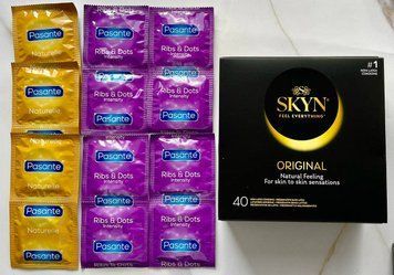 Комплект Skyn Original 40 шт + Pasante Naturelle 6 шт + Pasante Ribs & Dots 8 шт SOS3024 фото