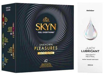 Комплект Лубрикант Satisfyer Juicy Lubricant Naughty Neutral 300 мл + SKYN Pleasures 42 шт SOS12758 фото
