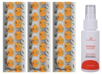 Комплект: EXS Delay 15 шт + Пролонгатор Doc Johnson Power+ with Yohimbe Delay Spray For Men (59 мл) SOS11115 фото