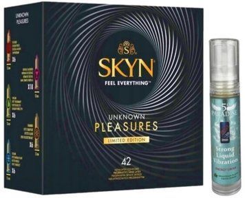 Набір з SKYN Pleasures (42 шт) + Рідкий вібратор 5th Paradise Liquid Vibrator &mdash; Енергетичний напій (10 мл) SOS10054 фото