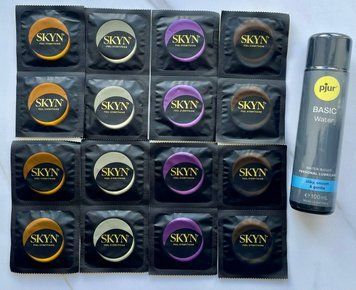 Набір з 16 штук Skyn + лубрикант pjur Basic Waterbased (100 мл) SOS4044 фото