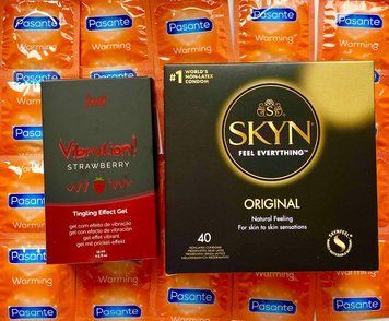 Комплект 52 шт SKYN Original - Pasante Warming + Intt Vibration Strawberry (15 мл) SOS1592 фото