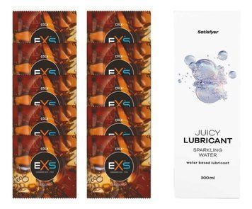 Комплект: EXS CRAZY COLA 10 шт. + Лубрикант Satisfyer Sparkling Water 300 мл SOS11416 фото