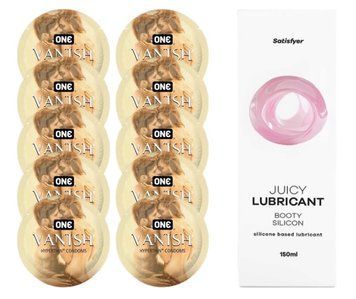 Комплект ONE 𝐕𝐀𝐍𝐈𝐒𝐇 10 шт. + Лубрикант Satisfyer Juicy Lubricant Booty Silicon (150 мл) SOS12156 фото