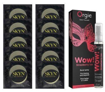 Комплект SKYN Pina Colada 10 шт + Orgie WOW! Strawberry Ice (10 мл) SOS13701 фото