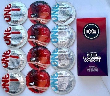 Набор 12 штук ONE Super Sensitive, Tattoo Touch, Flavor Waves + EXS Mixed Flavored (12 шт.) SOS3944 фото