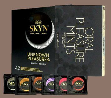Набір SKYN Pleasures, 42 шт-6 видів + М'ятні цукерки Bijoux Indiscrets Oral Pleasure Mints Peppermint SOS5115 фото