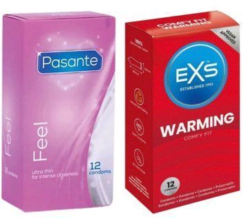 Набор с Pasante Sensitive Feel (12 шт) + EXS Warming, 12 шт SOS8162 фото