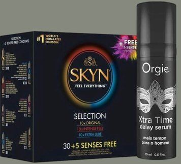 SKYN 35 Selection 35 шт + Orgie Xtra Time Delay Serum, 15 мл SOS4974 фото