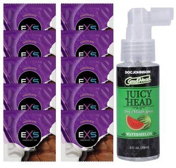 EXS Mixed Flavors Chocolate 10 шт + Doc Johnson - Juicy Head Watermelon (59 мл) SOS14127 фото