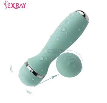 Мини вибратор Sexbay Wand с 10 режимами вибрации цвет мятный BY17-08-1 фото
