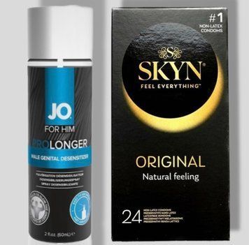 SKYN Original, 24 шт + Пролонгатор System JO Prolonger Spray with Benzocaine (60 мл) SOS5558 фото