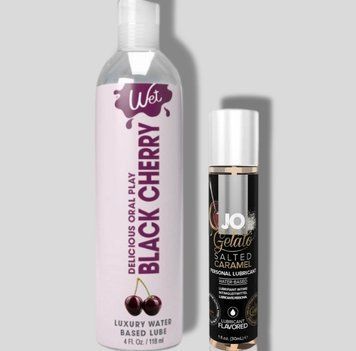 Wet Oral Play Black Cherry (118 мл) + JO GELATO Salted Caramel (30 мл) LB894 фото