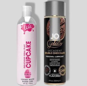 Wet Oral Play Cupcake (118 мл) + JO GELATO Double Chocolate (120 мл) LB753 фото