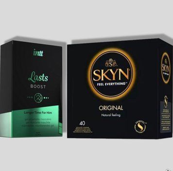 SKYN Original, 40 шт + Пролонгатор Intt Lasts (15 мл) SOS5213 фото