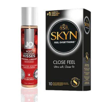 SKYN Close Feel 10 шт + Лубрикант System JO H2O &mdash; Strawberry (30 мл) SOS4832 фото