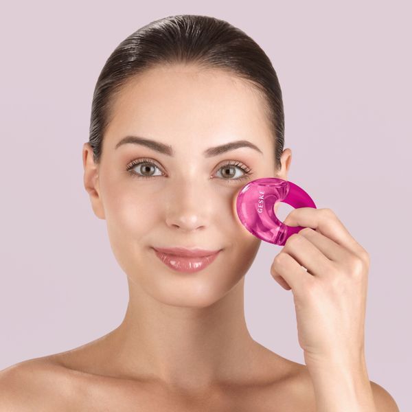 Массажер для глаз GESKE Cool & Warm Eye Massager 7в1 magenta HB0311 фото