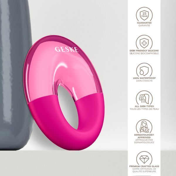 Массажер для глаз GESKE Cool & Warm Eye Massager 7в1 magenta HB0311 фото