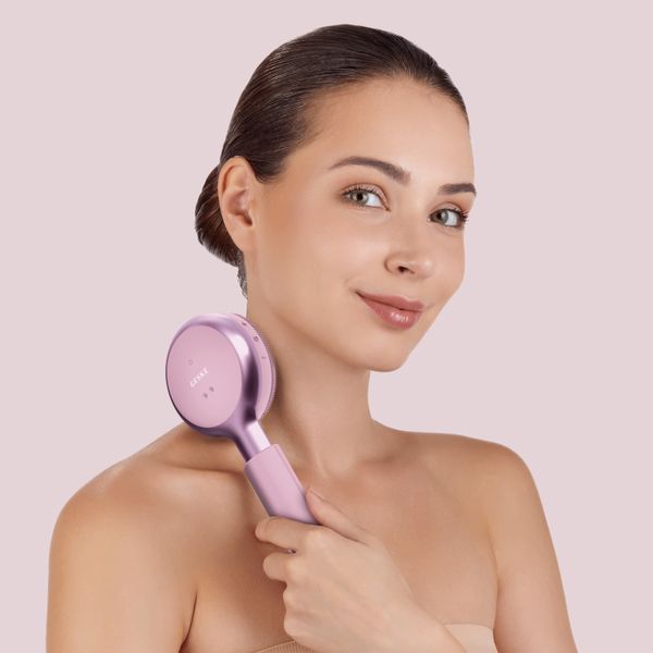 Звуковая светодиодная щетка для всего тела GESKE Sonic LED Full-Body Brush&Intensive Exfoliator 9в1 pink HB0390 фото