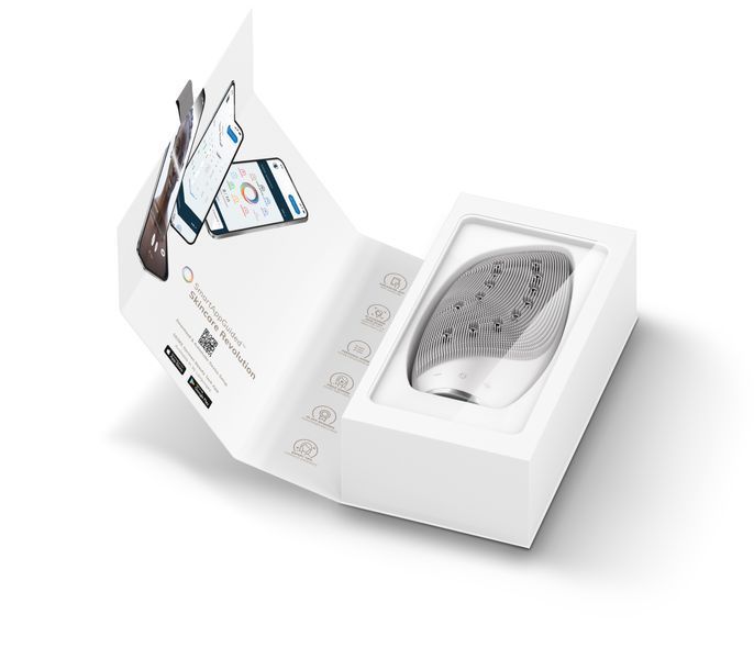 Очищувальна щітка для обличчя GESKE Sonic Thermo Facial Brush&Face-Lifter 8в1 white HB0095 фото