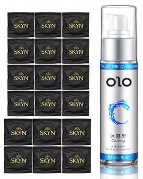 Комплект: SKYN ORIGINAL 18 шт. + Лубрикант OLO 60 мл SOS11267 фото