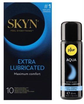 Комплект Skyn Exstra Lube 10 шт + pjur Aqua 30 мл SOS13311 фото