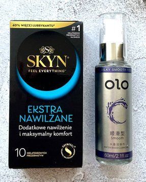Набор SKYN Extra Lube (10 штук) + Лубрикант "olo smooth" 60 мл SOS2343 фото