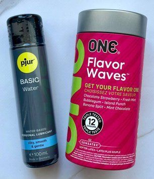 Набір ONE Flavor Waves 12 шт + Лубрикант pjur Basic waterbased 100 мл SOS2043 фото