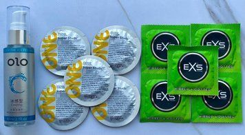 Набор One Super Studs 5 шт + EXS Extreme 5 шт + Лубрикант охлаждающий OLO 60 мл SOS3503 фото