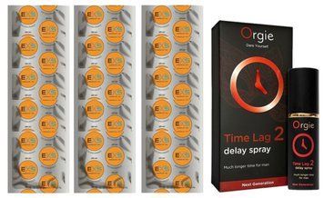 Комплект: EXS Delay 15 шт + Пролонгатор Orgie Time Lag 2 Delay Spray (10 мл) SOS11116 фото
