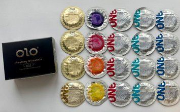Комплект 30 штук OLO Feeling Ultrathin 001 + ONE Color Sensations, Extreme Ribs, Pleasure plus, Vanish, Classic SOS2243 фото