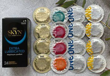 Комплект 40 штук SKYN Extra Lube + ONE Super Studs, Color Sensations, Classic, Vanish SOS2293 фото
