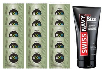 Комплект EXS Snug Fit 15 шт + Swiss Navy Max Size Gel, 150 мл SOS14886 фото