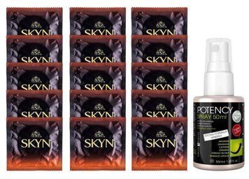 Комплект Skyn Warming 15 шт + Lovely Lovers Potency Spray (50 мл)  SOS14479 фото