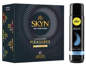 Комплект SKYN Pleasures 42 шт + Pjur Aqua 100 мл SOS13261 фото