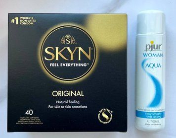 Набір Skin Original 40 шт + Лубрикант на водній основі pjur Woman Aqua 100 мл SOS1993 фото