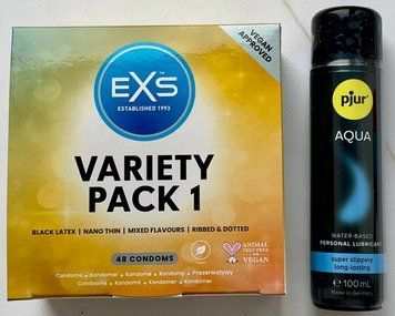 Набор EXS Mixed Variety Pack 1, 48 шт. - Лубрикант pjur Woman Aqua 100 мл SOS3203 фото