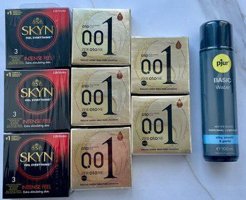 Набір 24 шт OLO Лід і Полум'я 001 + Skyn Intense Feel + Лубрикант pjur Basic Waterbased, 100 мл SOS3845 фото