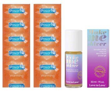 Комплект Pasante Warming 10 шт + Love To Love Make Me Shiver Gel (30 мл) SOS14379 фото