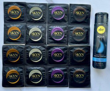 Набір з 16 штук Skyn + лубрикант pjur Aqua (100 мл) SOS4045 фото