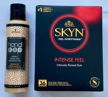 Комплект SKYN Intense Feel 36 шт - Лубрикант смаковий Sensuva Handipop Orange Creamsicle (125 мл) SOS3353 фото