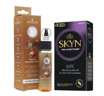 SKYN Elite &mdash; 10 шт та Спрей Sensuva Deeply Love You Salted Caramel SOS895 фото