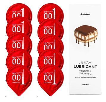OLO Warming 10 шт. + Лубрикант Satisfyer Tasteful Tiramisu 300 мл SOS12509 фото