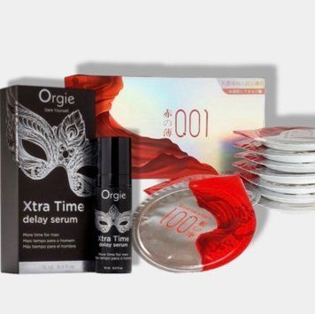 OLO Red Silver 10 шт + Пролонгатор Orgie Xtra Time Delay Serum, 15 мл SOS5969 фото