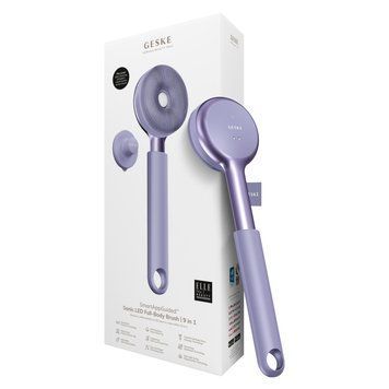 Звуковая светодиодная щетка для всего тела GESKE Sonic LED Full-Body Brush&Intensive Exfoliator 9в1 purple HB0391 фото