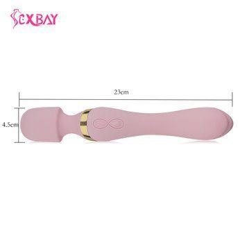 Двухсторонний вибратор Sexbay со стимуляцией точки G, 10 режимов (рожевий) BY17-18 фото