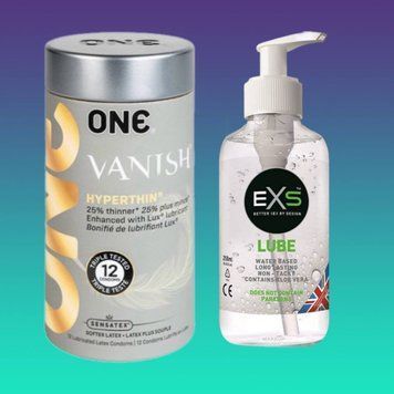 Комплект ONE VANISH 12 шт+Лубрикант EXS Aloe 250 мл (прозрачный) SOS4433 фото