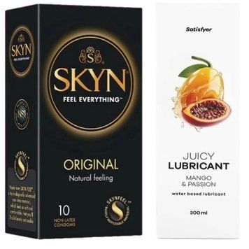 Набір Лубрикант Satisfyer Mango & Passion 300 мл + SKYN Original 10 шт. SOS12827 фото