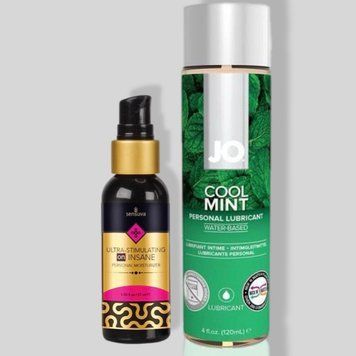 Sensuva Ultra-Stimulating On Insane Original (57 мл) + JO Cool Mint (120 мл) LB433 фото